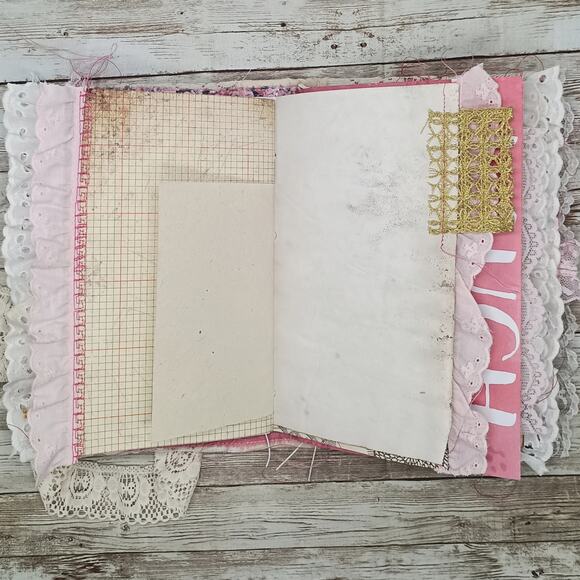 Pink Embellished Junk Journal: Flowers, Birds and Butterflies (Benevolent) - Picture 16 of 16